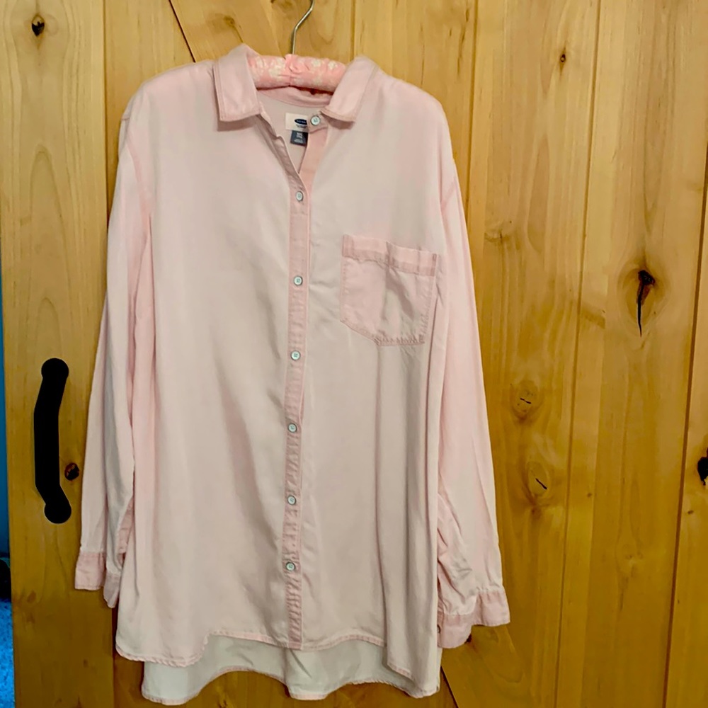 Old Navy Soft Pink Button Down Shirt